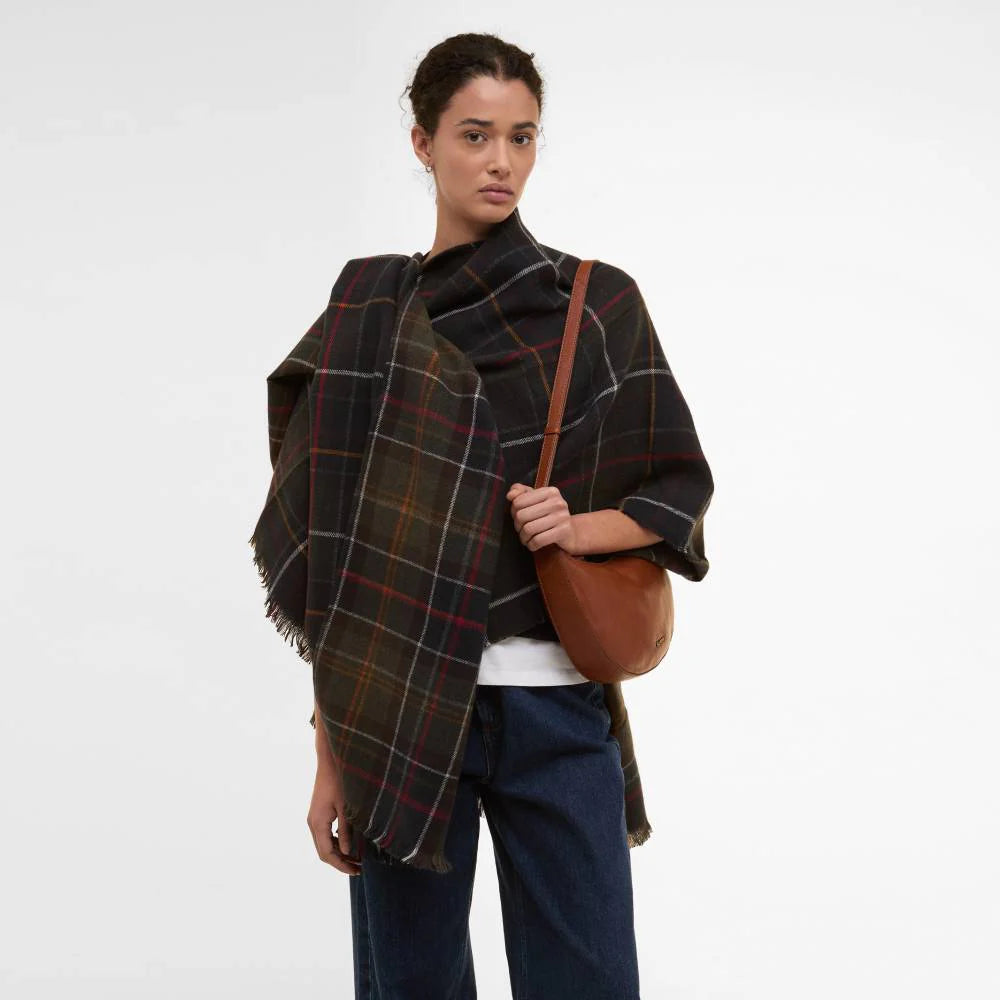 Barbour "Monteith" Shawl in Classic Tartan