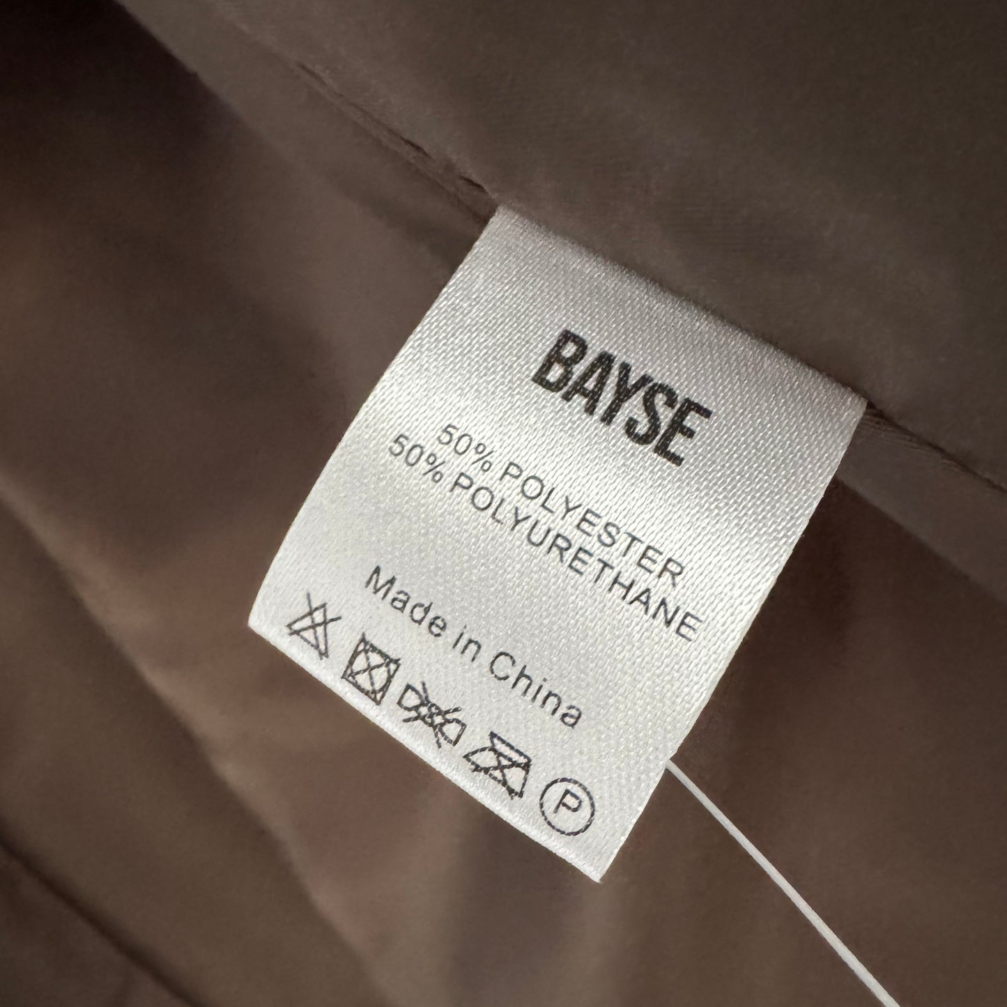 Bayse Oversize Faux Suede in Brown, size XL