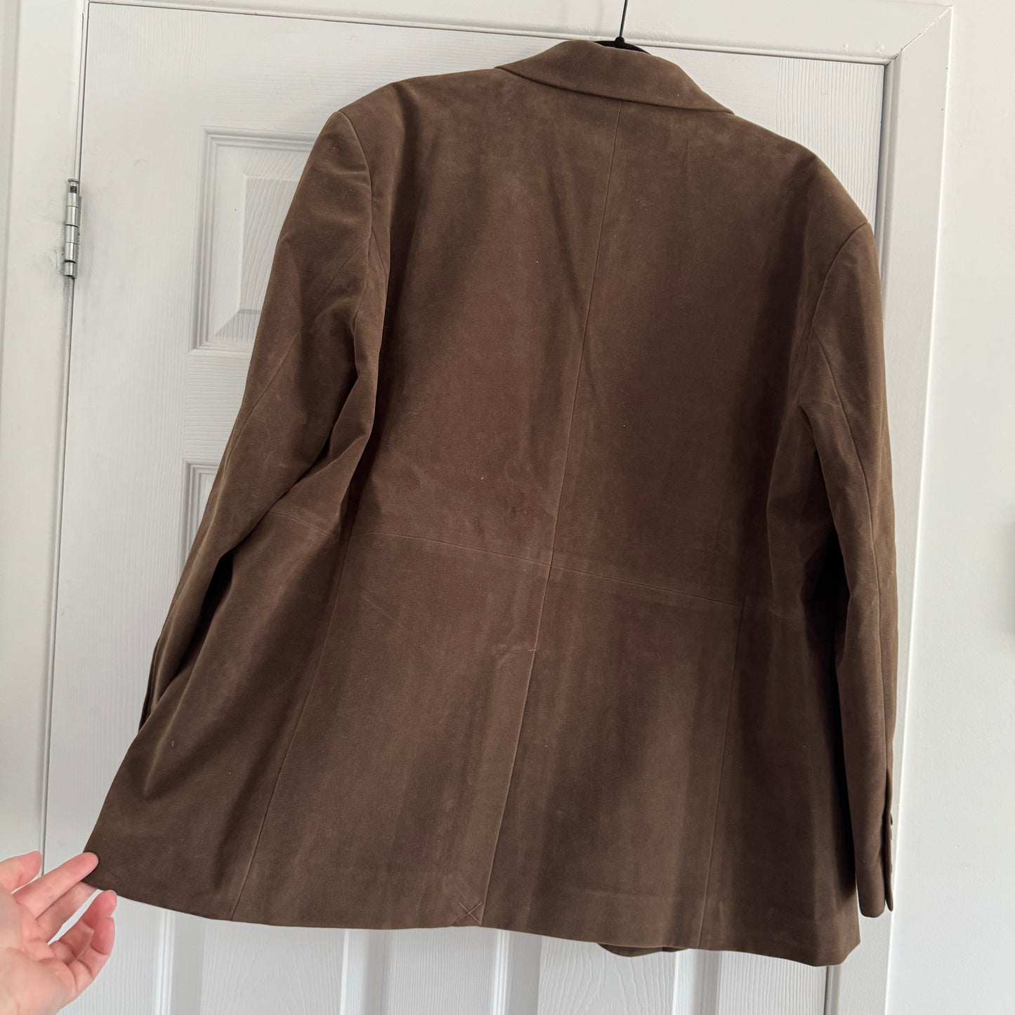 Bayse Oversize Faux Suede in Brown, size XL