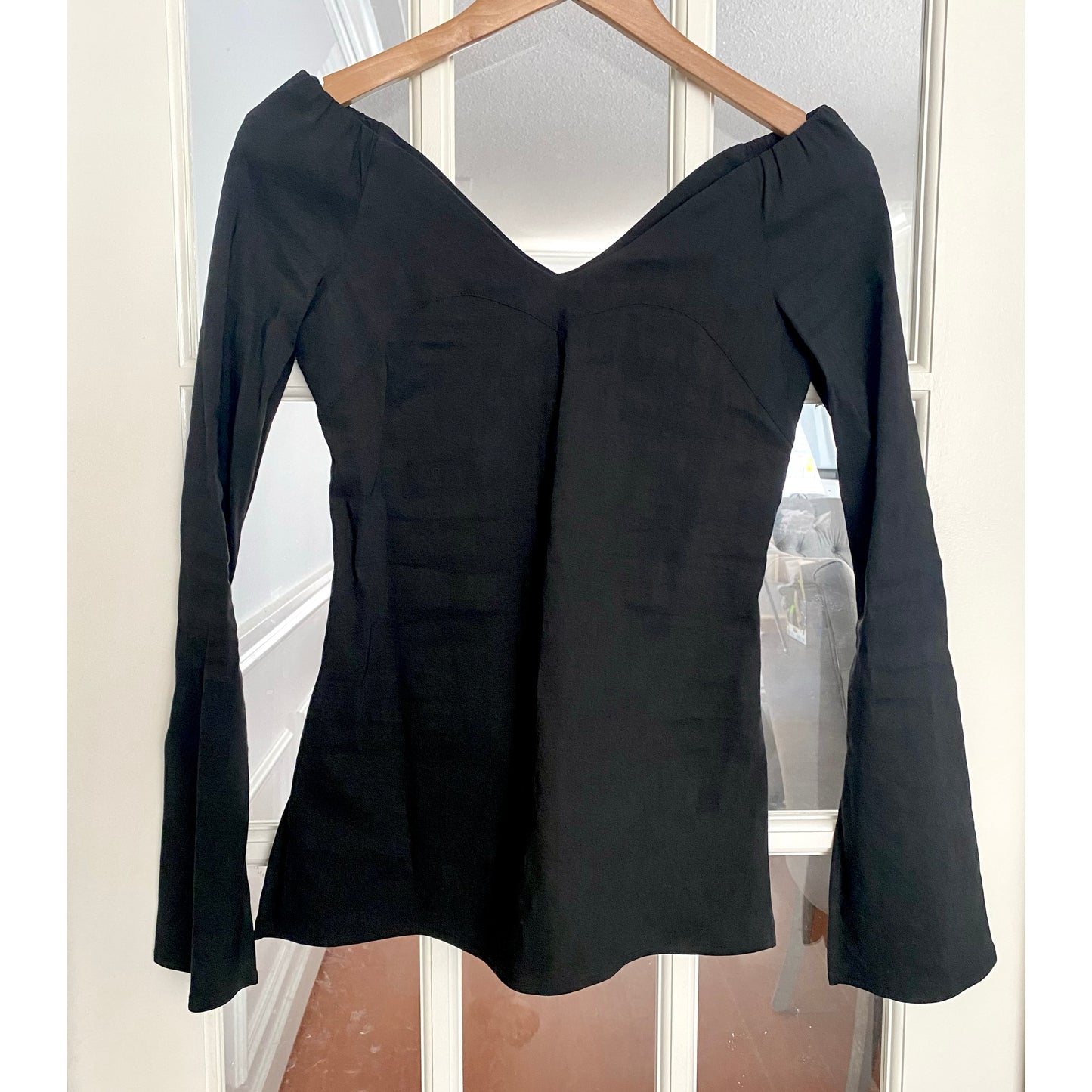 Beaufille "Bia" Blouse in Black, size 2