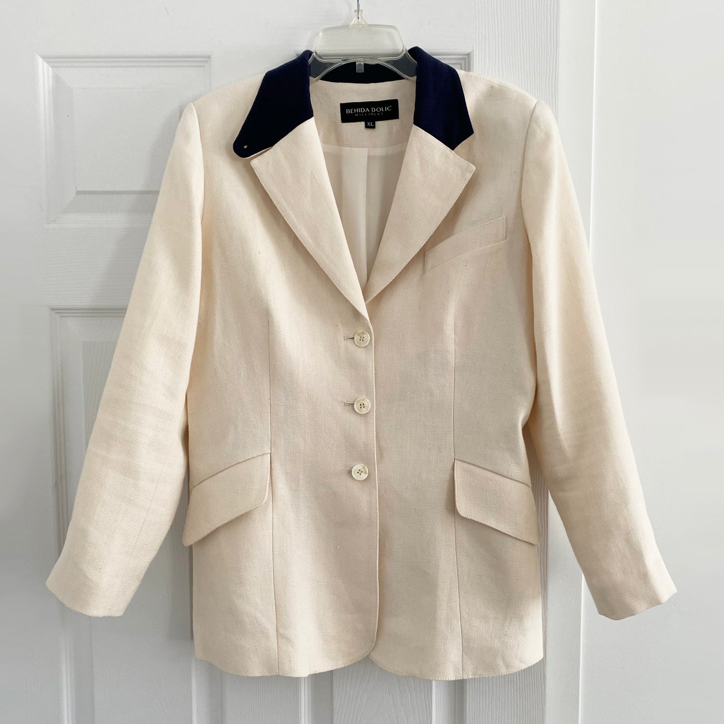 Behida Dolic "Frida" French Linen Blazer, size XL (fits like a size 10/12)