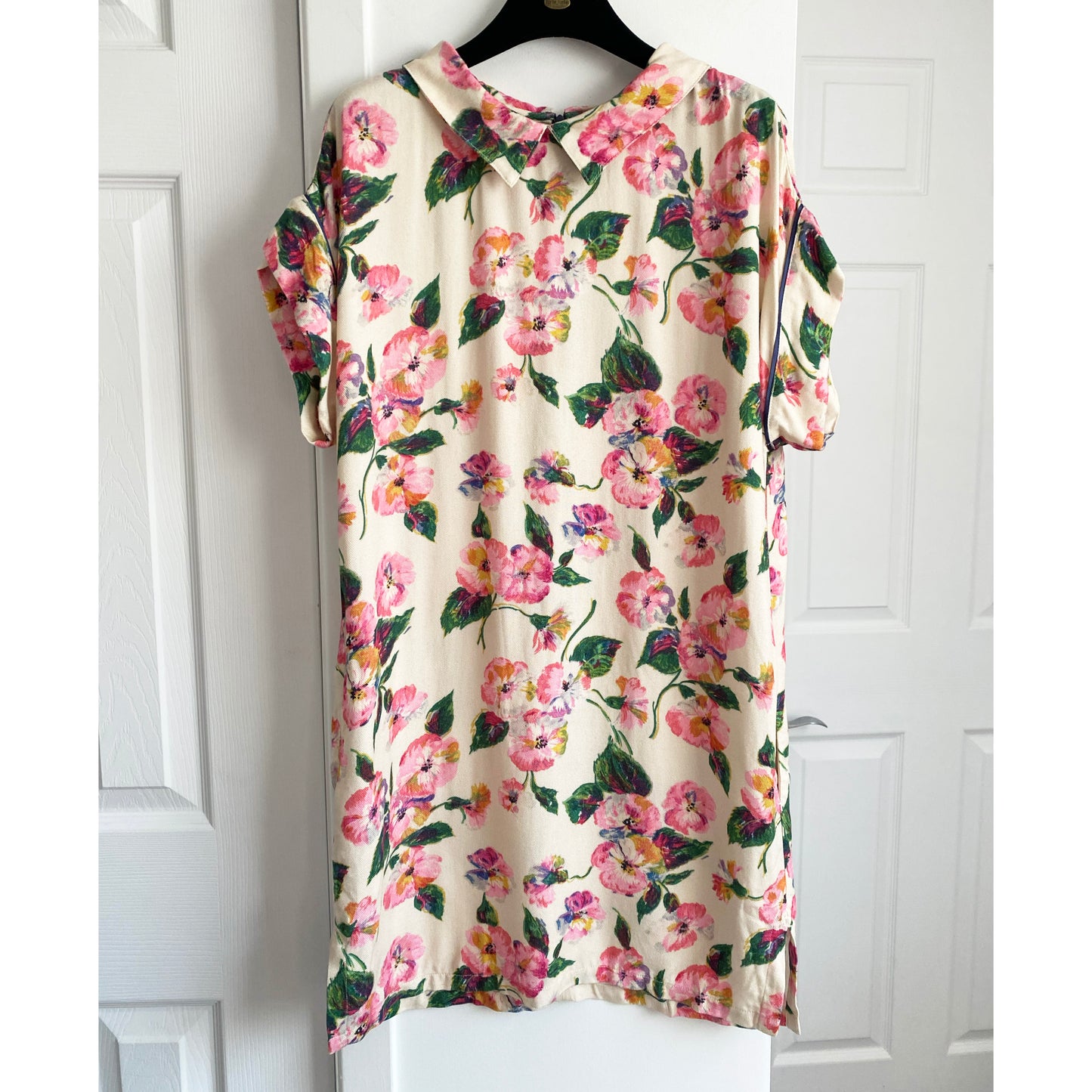 Robe florale rose Bellerose, taille petite