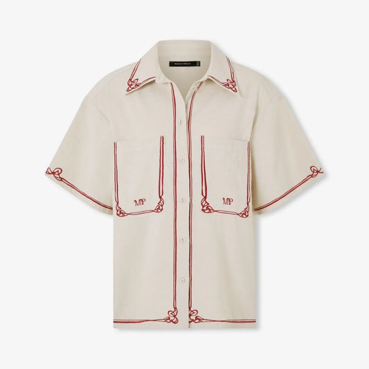 Magali Pascale "Betty" Shirt in Beige, size XS/S
