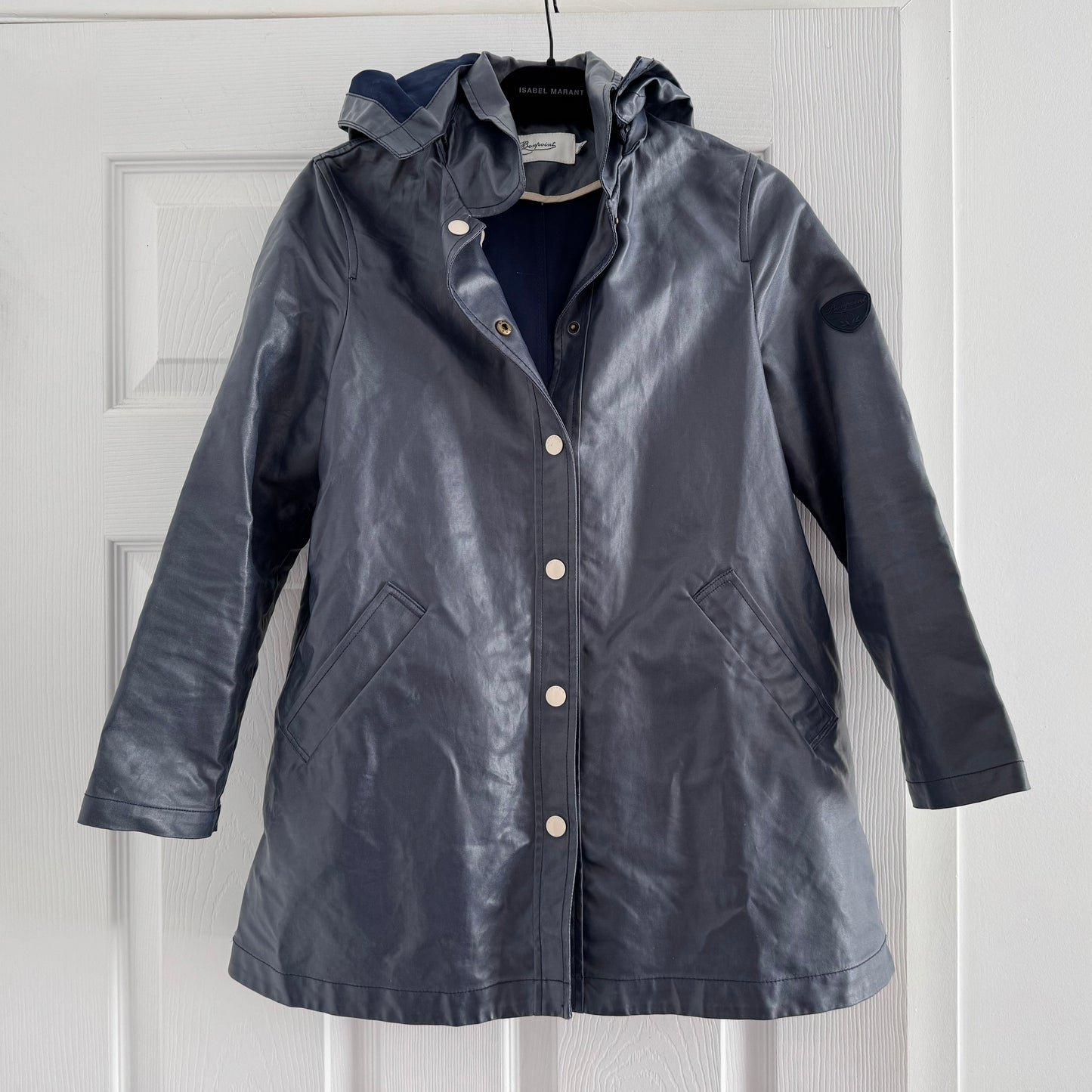 ** KIDS ** Bonpoint "Calliope" Rain Coat in Blue, size 12 years