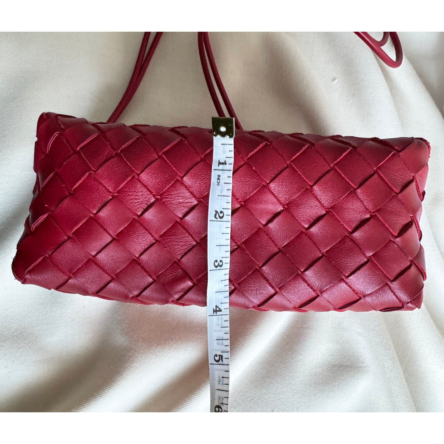 Bottega Veneta Small "Loop" Camera Bag in Red