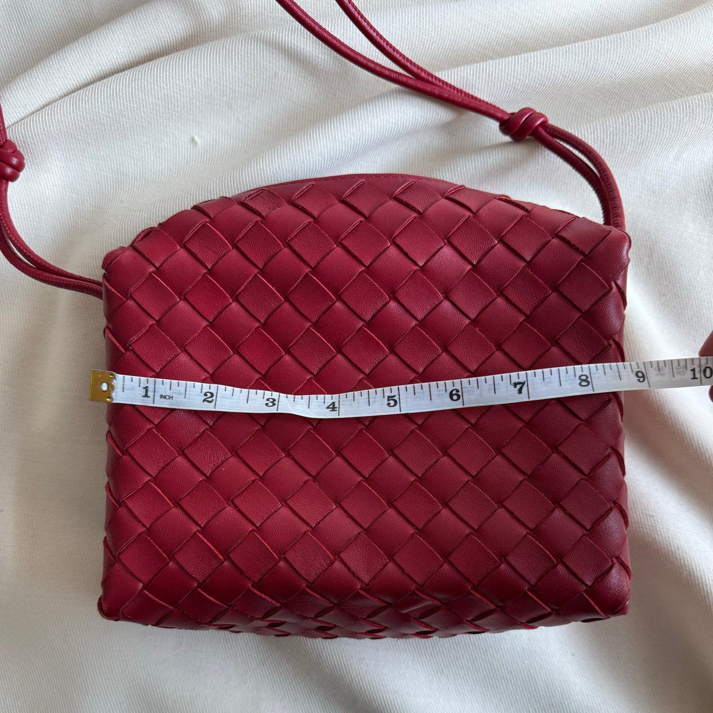 Bottega Veneta Small "Loop" Camera Bag in Red