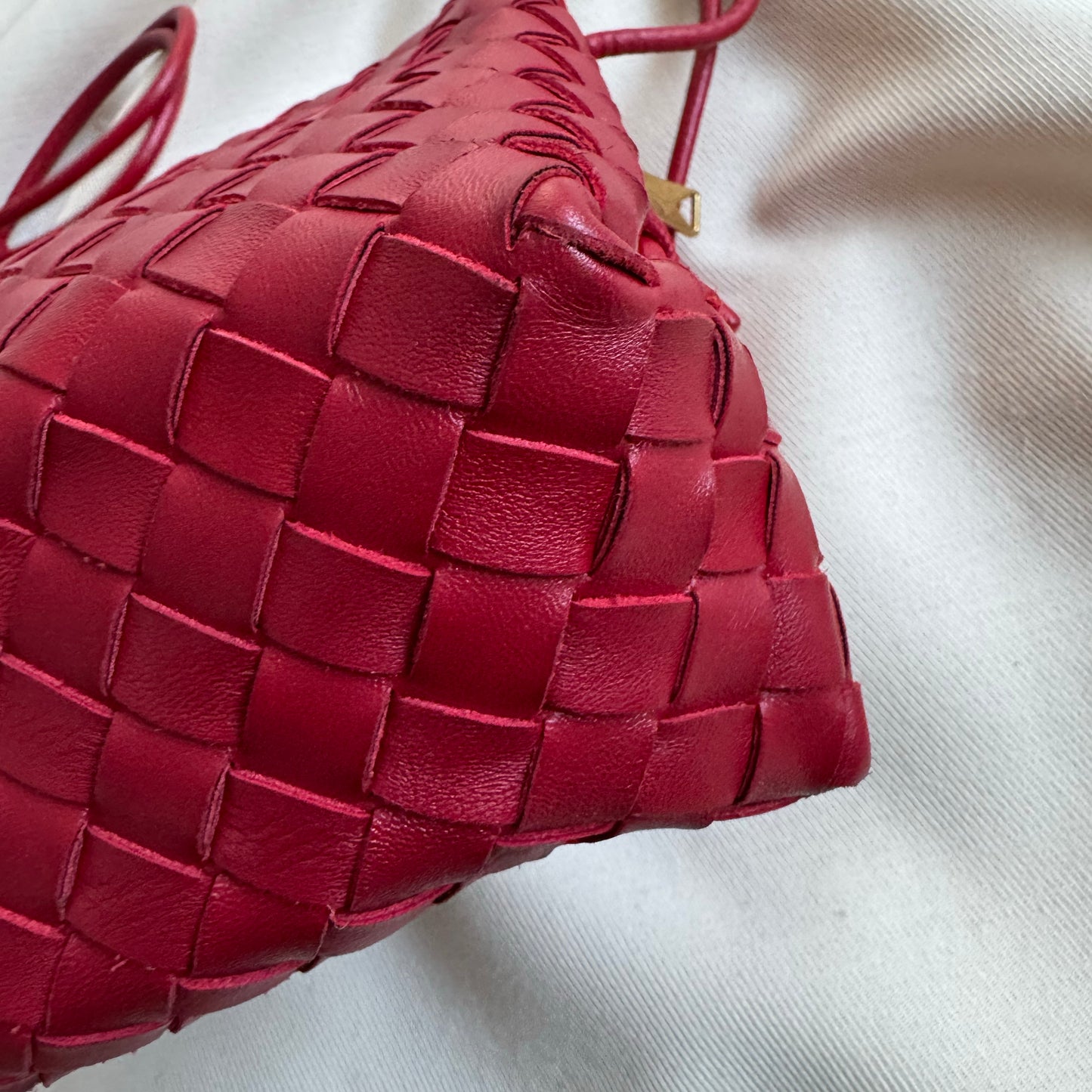 Bottega Veneta Small "Loop" Camera Bag in Red