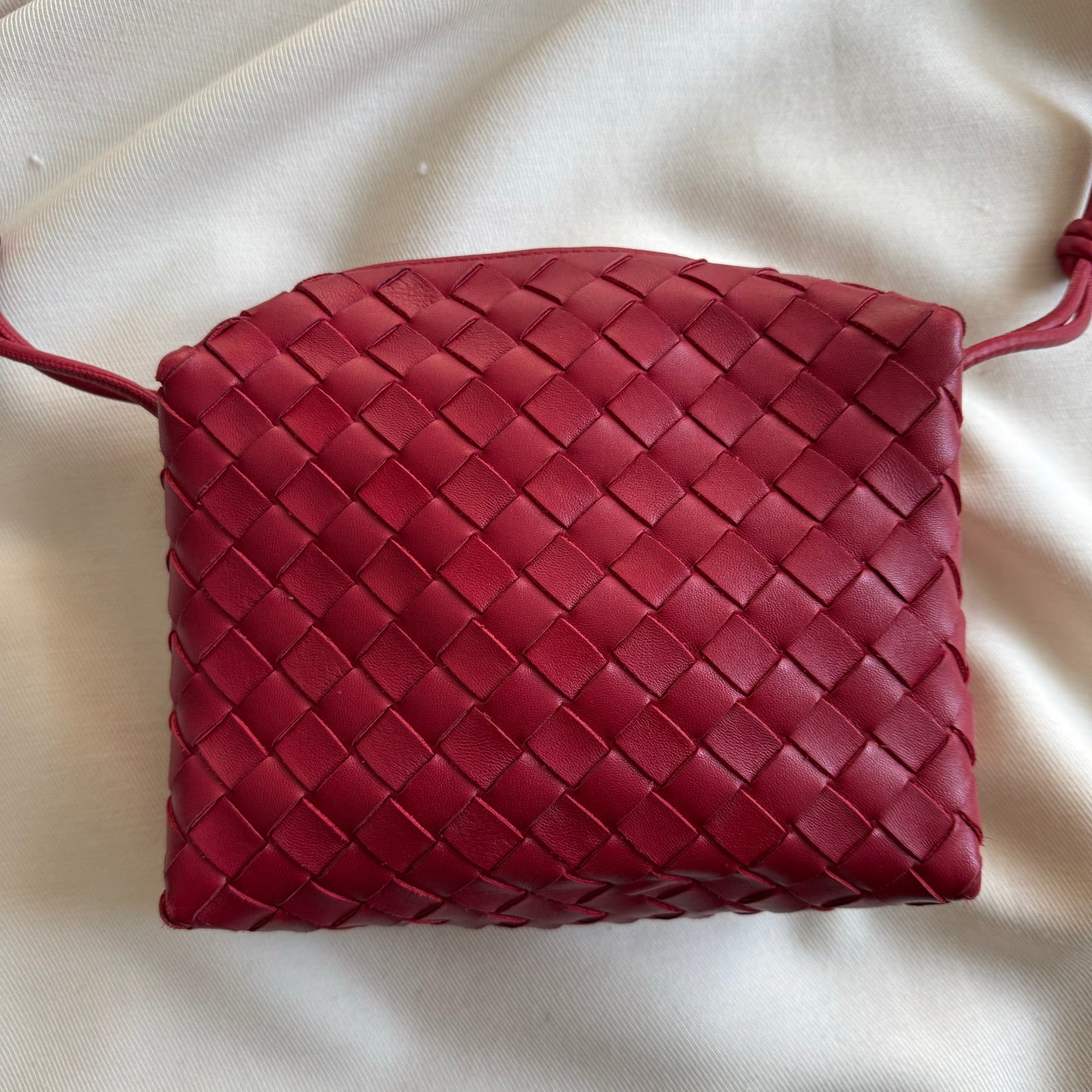 Bottega Veneta Small "Loop" Camera Bag in Red