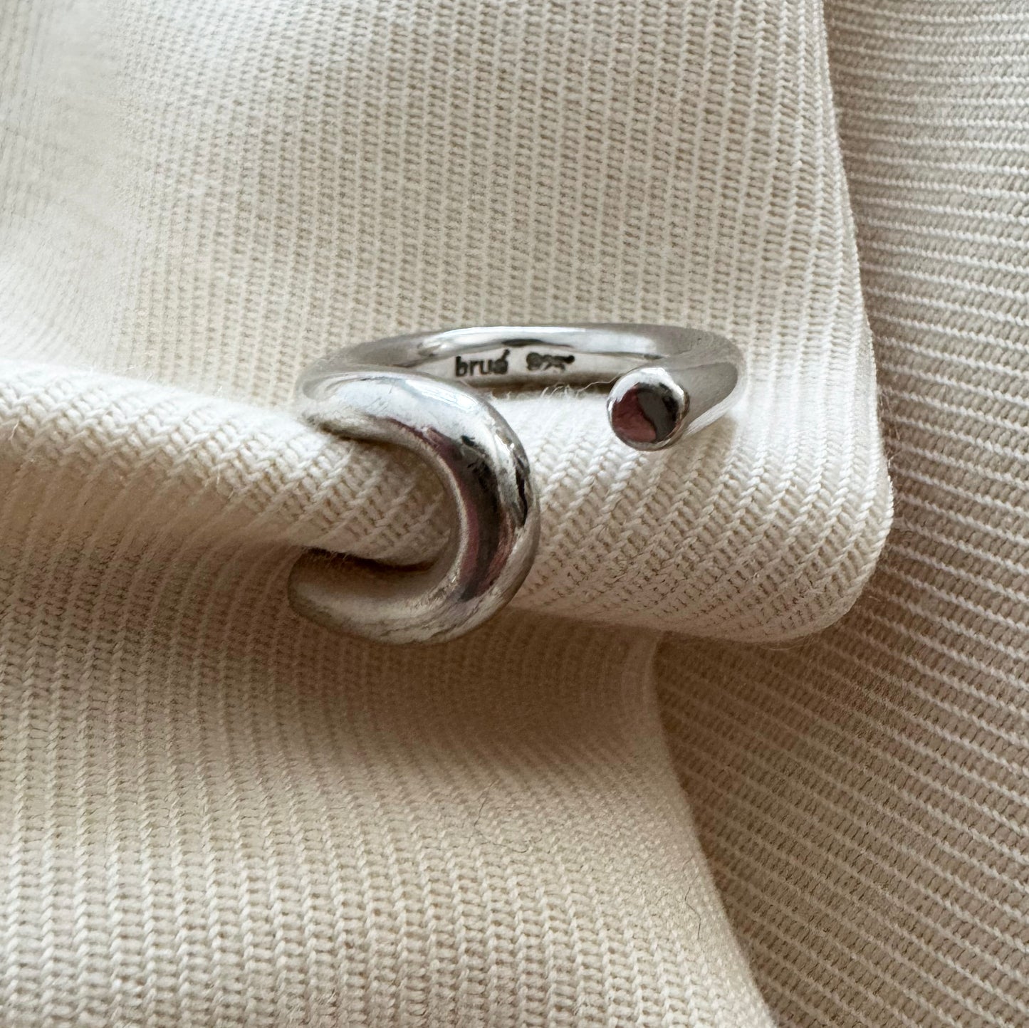 Bruá Set of Silver Rings, size 6