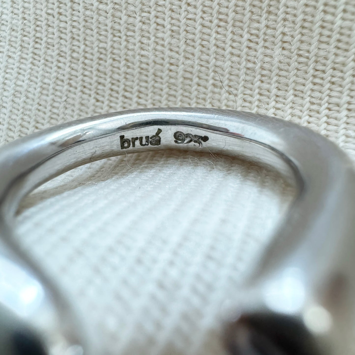 Bruá Set of Silver Rings, size 6