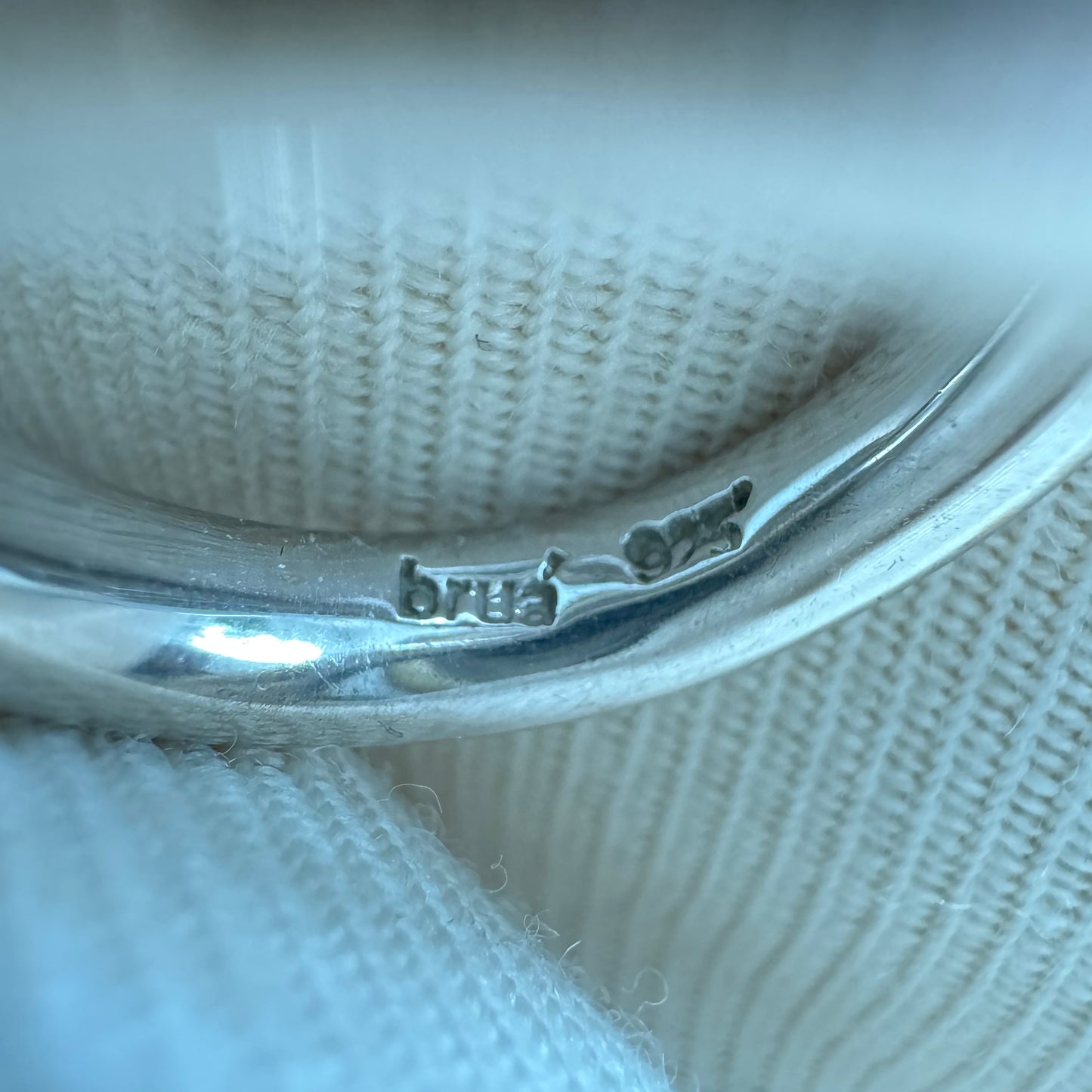 Bruá Set of Silver Rings, size 6