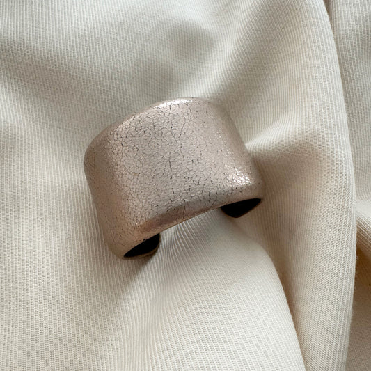 Brunello Cucinelli Gold Leather Cuff