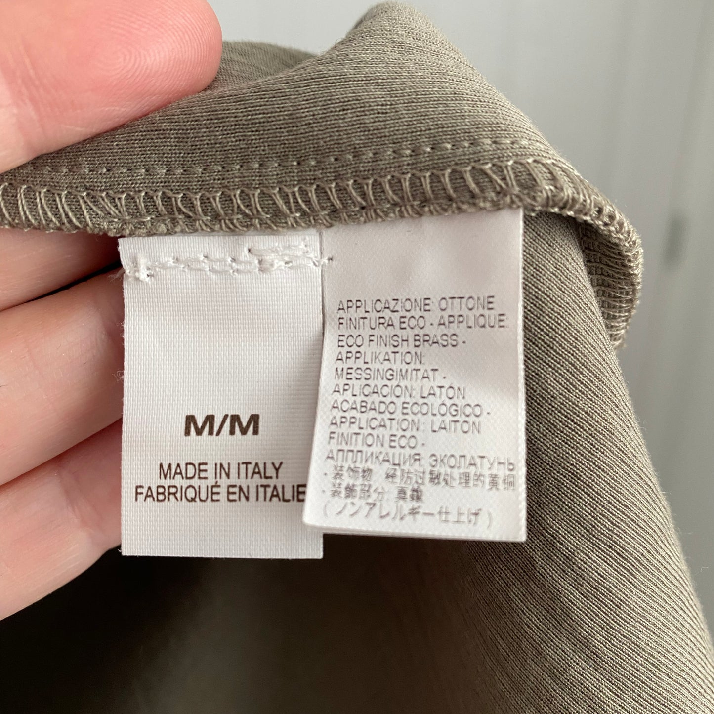 Robe sans manches en coton/polyamide taupe Brunello Cucinelli, taille moyenne