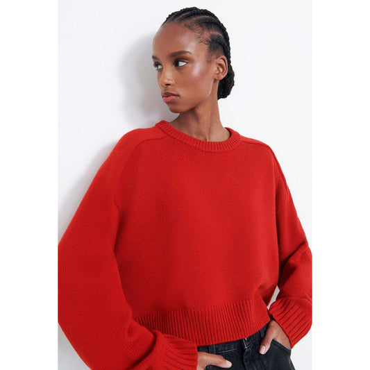 Lou Lou Studio "Bruzzi" Sweater in Red, size XS (fits oversize)