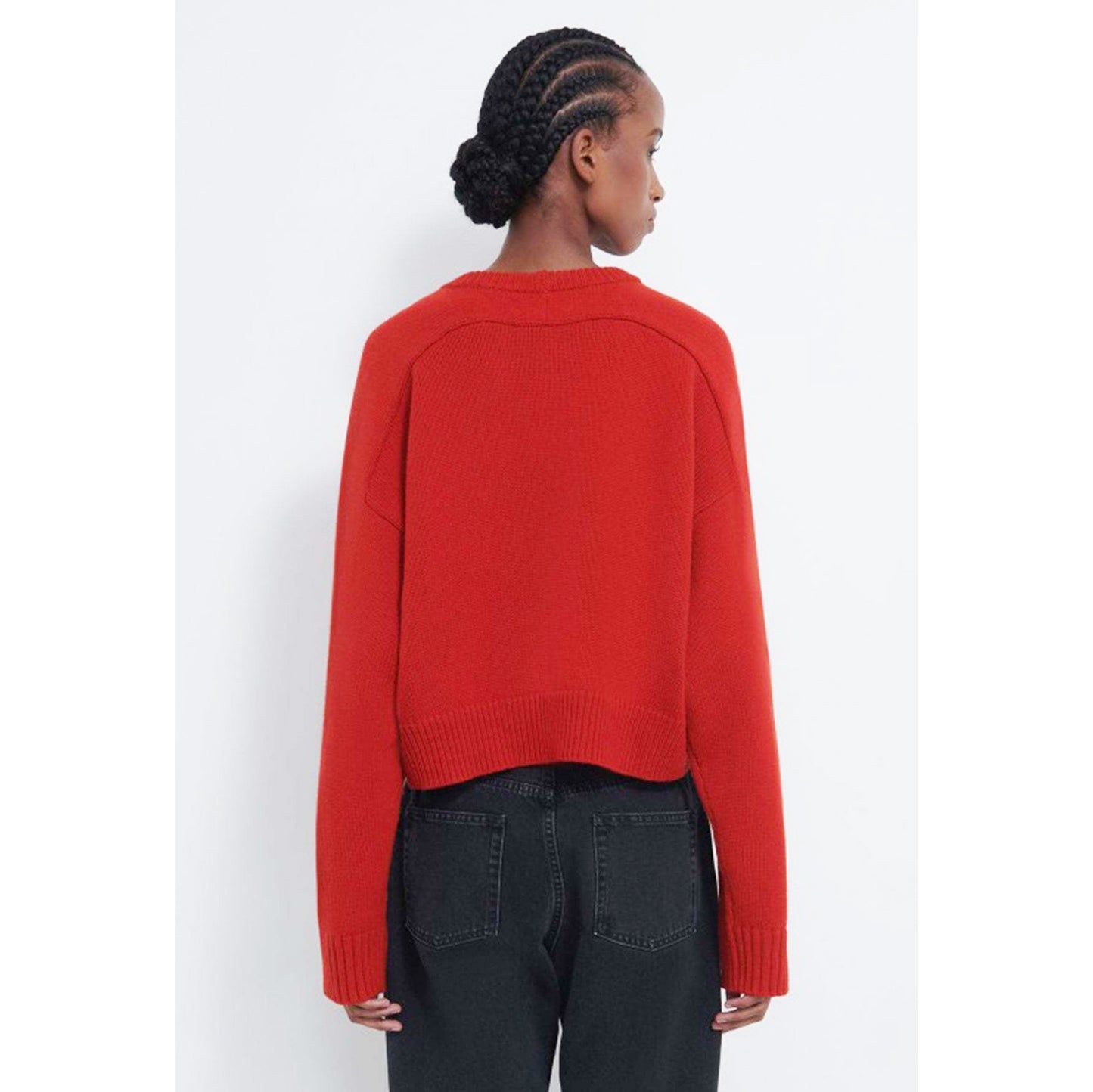 Lou Lou Studio "Bruzzi" Sweater in Red, size XS (fits oversize)