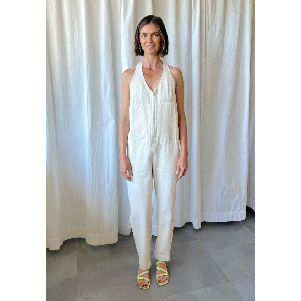 Rachel Comey "Buxton" Jumpsuit in "Natural", size 6