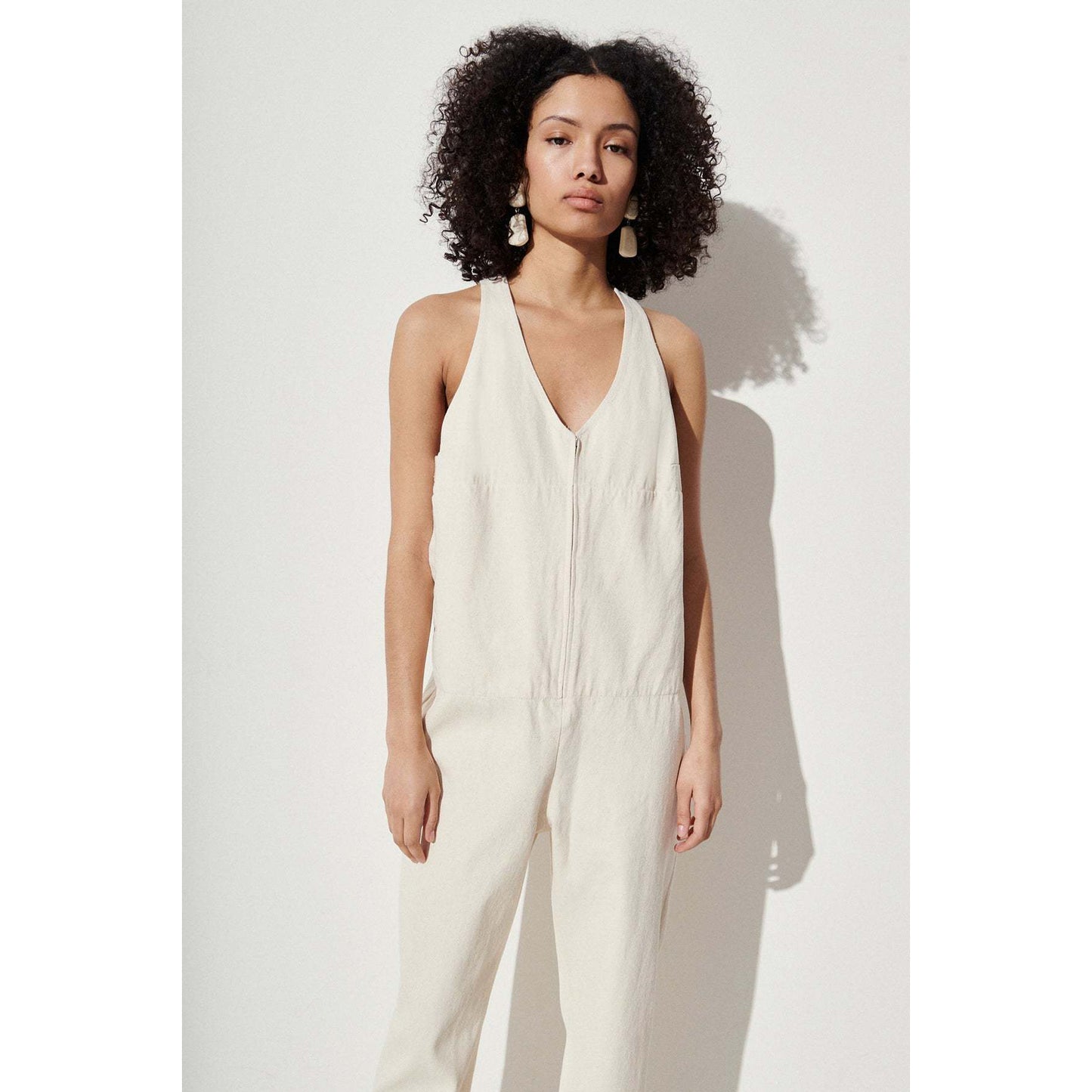 Rachel Comey "Buxton" Jumpsuit in "Natural", size 6