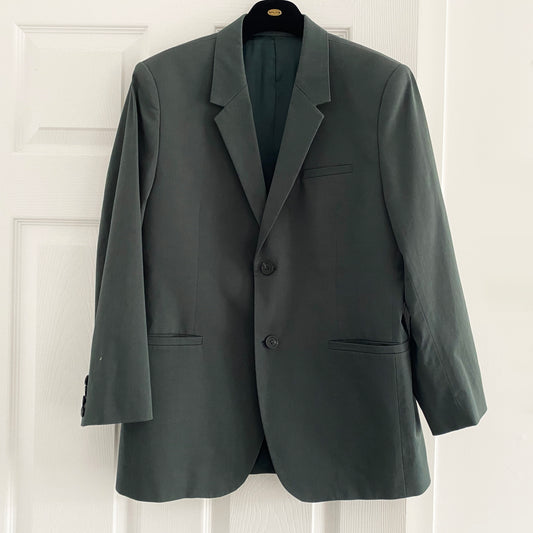 COS Green Boxy Cotton Blazer, size 38R