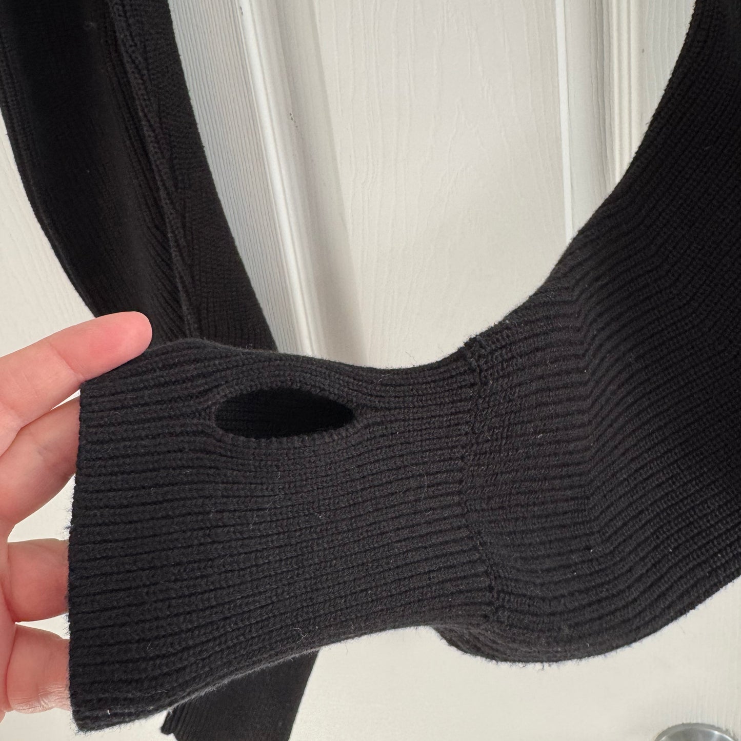 COS Cropped Shrug in Black, size XS/S