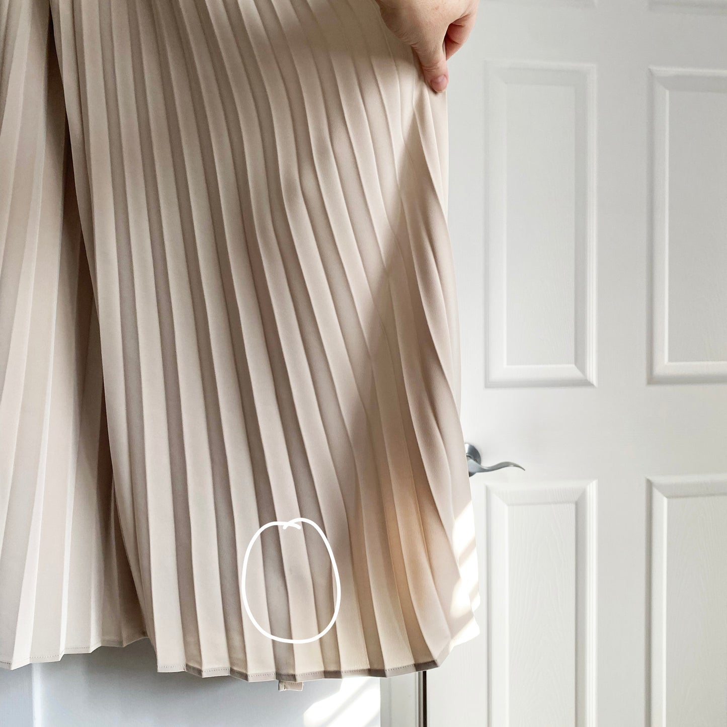 CO Pleated Wrap Midi Skirt, size Small