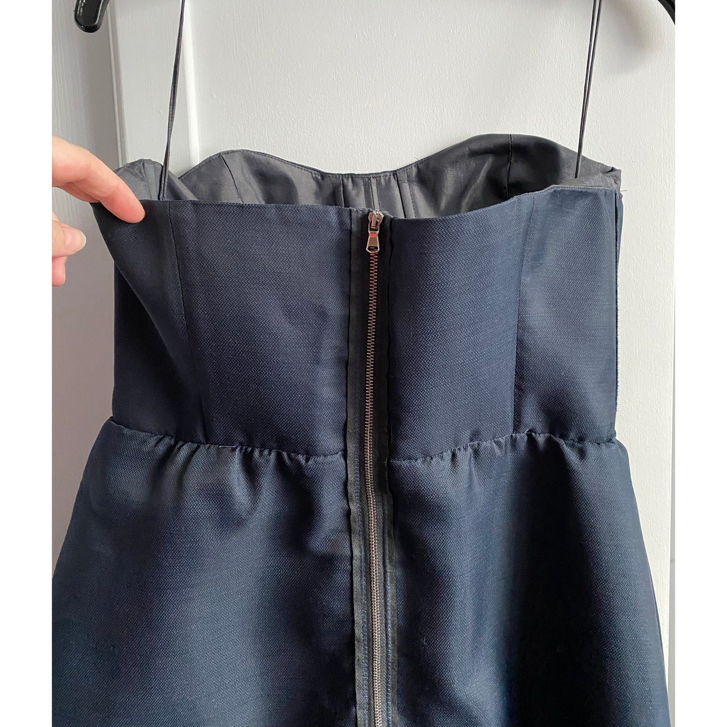 Robe bleue bustier Carven, taille 38 (convient à la taille 2)