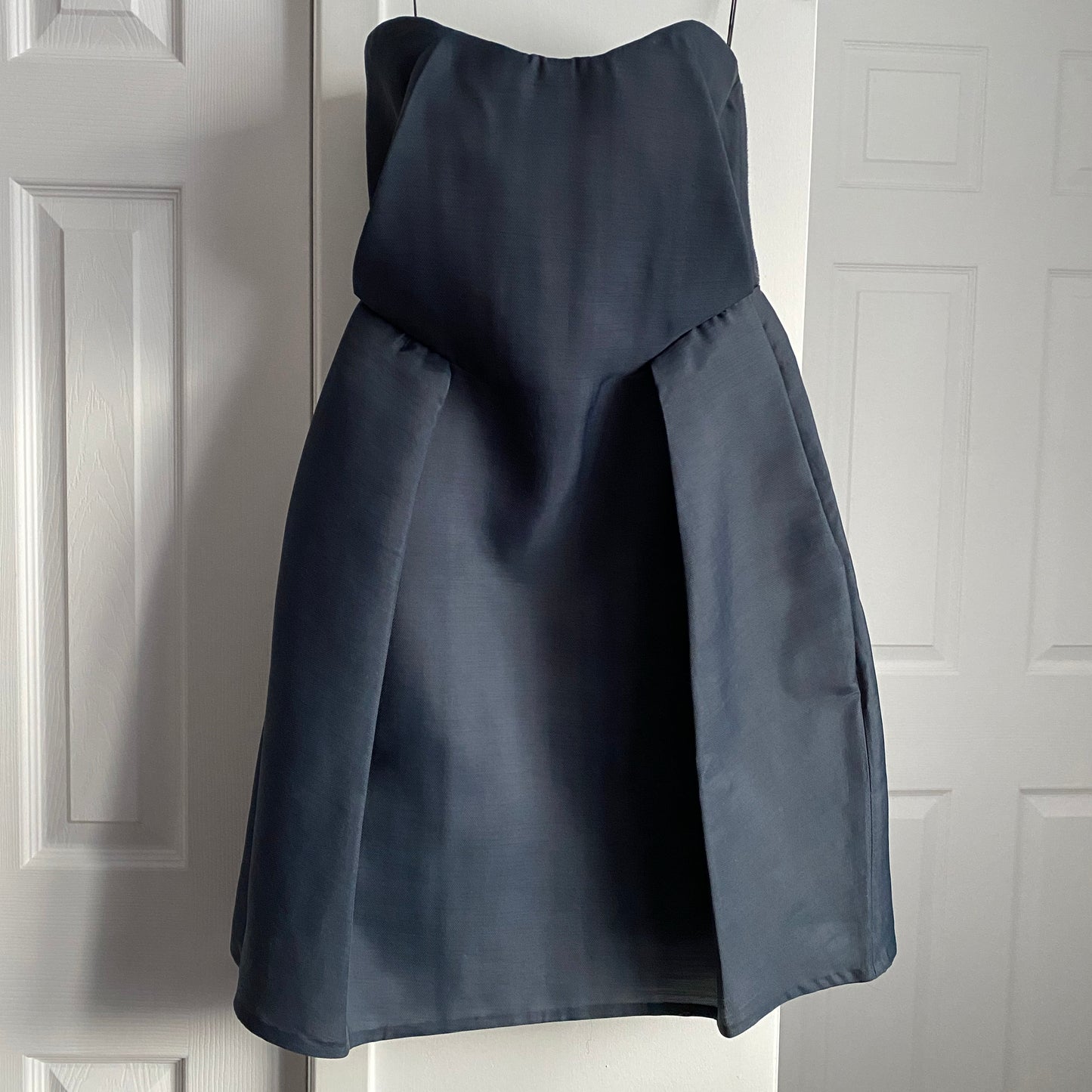 Carven Strapless Blue Dress, size 38 (fits size 2)