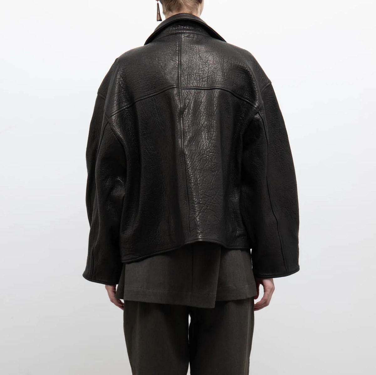 Cawley Studios "Flying Jacket" in Black Leather, size XS (fits S-L)