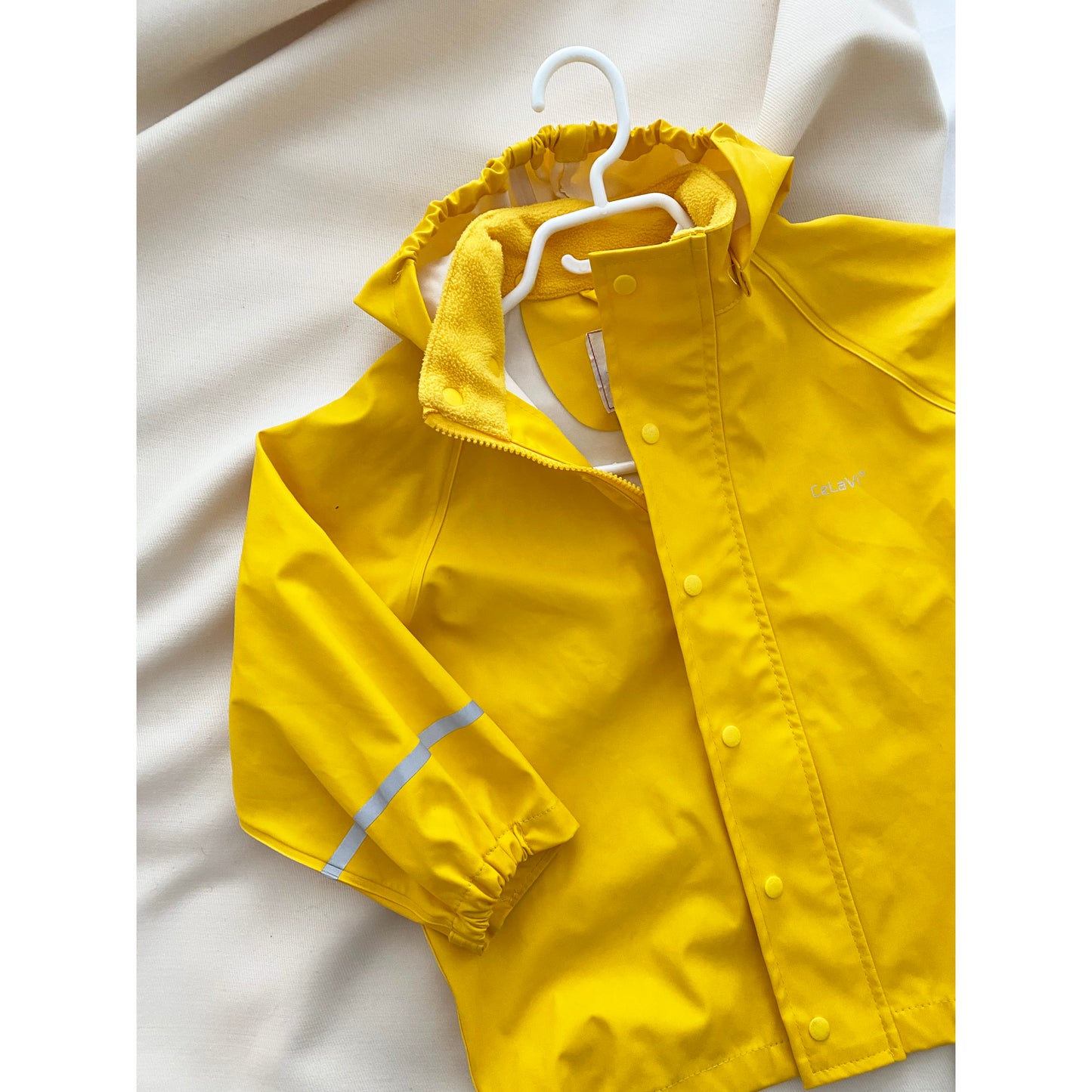 Celavi Yellow Rain Suit, size 110cm (5 years)