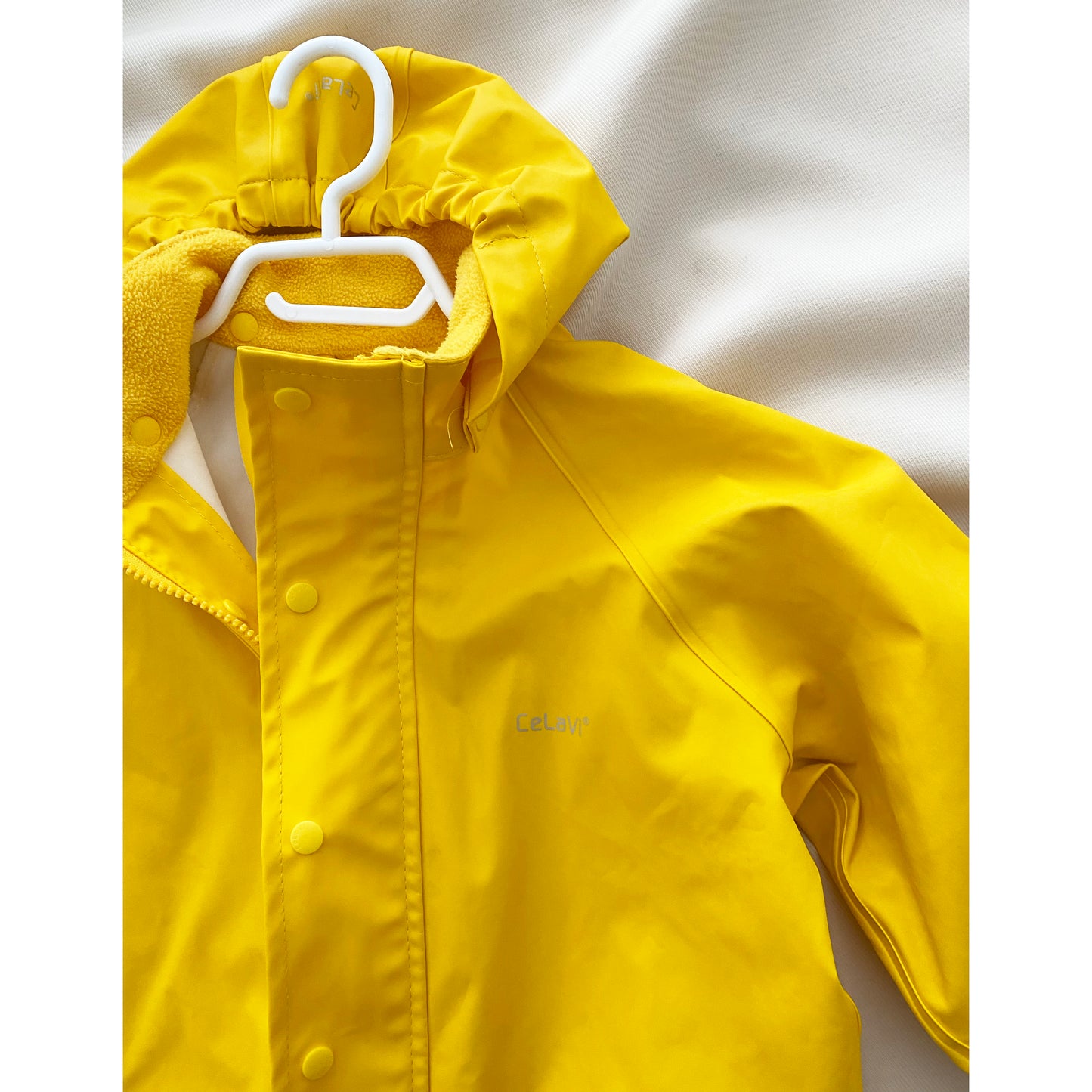 Celavi Yellow Rain Suit, size 110cm (5 years)