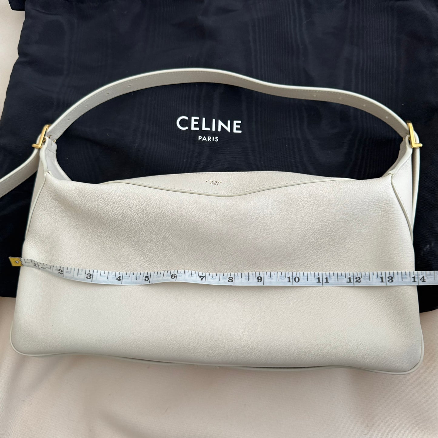 Celine Medium "Romy" Bag in "Rice"