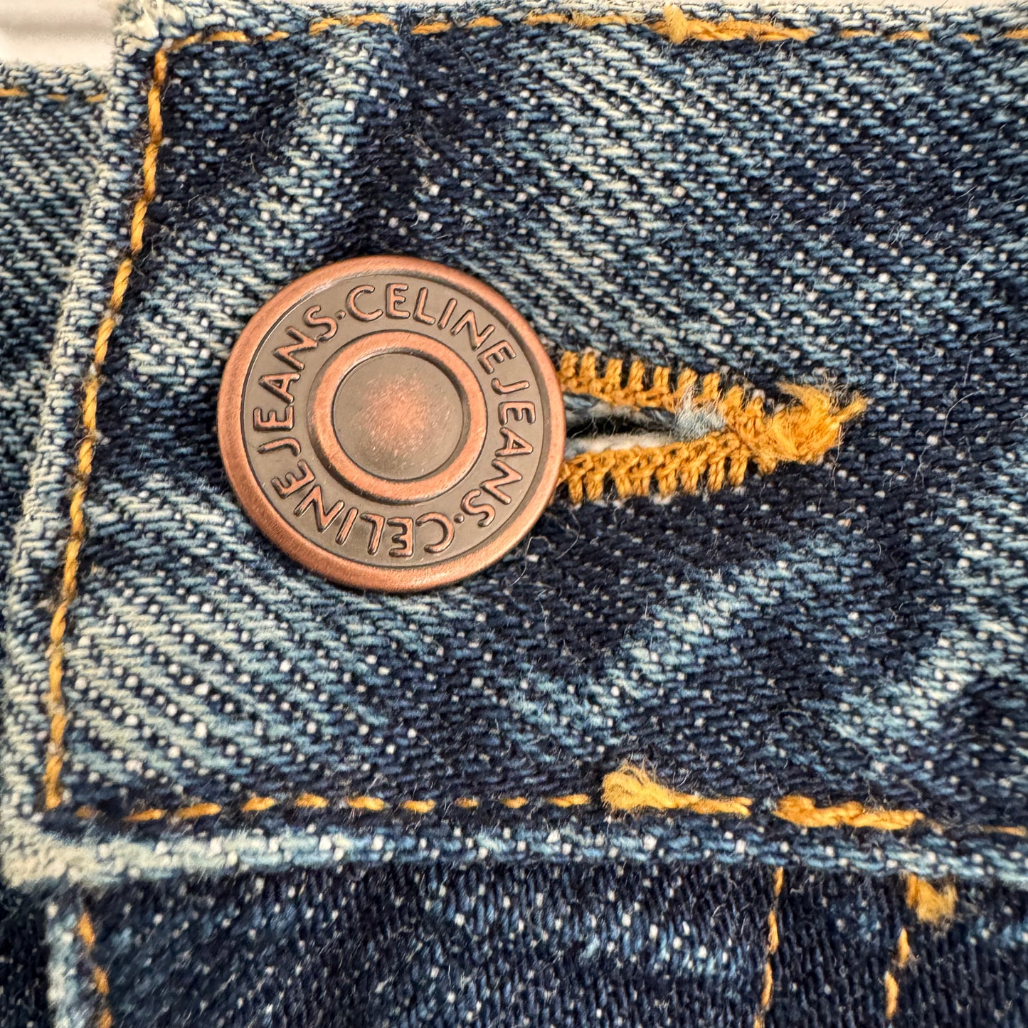 Celine Denim Midi Skirt, size 28