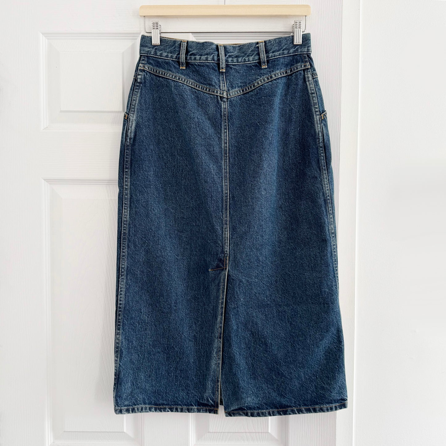 Celine Denim Midi Skirt, size 28