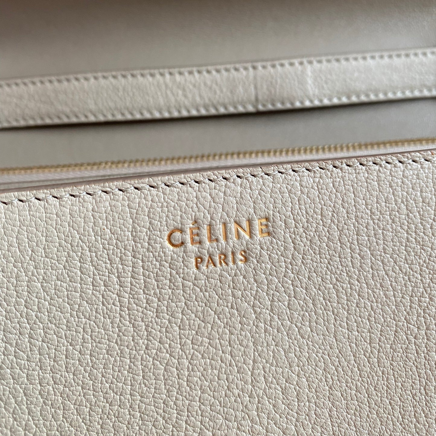 Celine Medium Box Bag in "Dune"