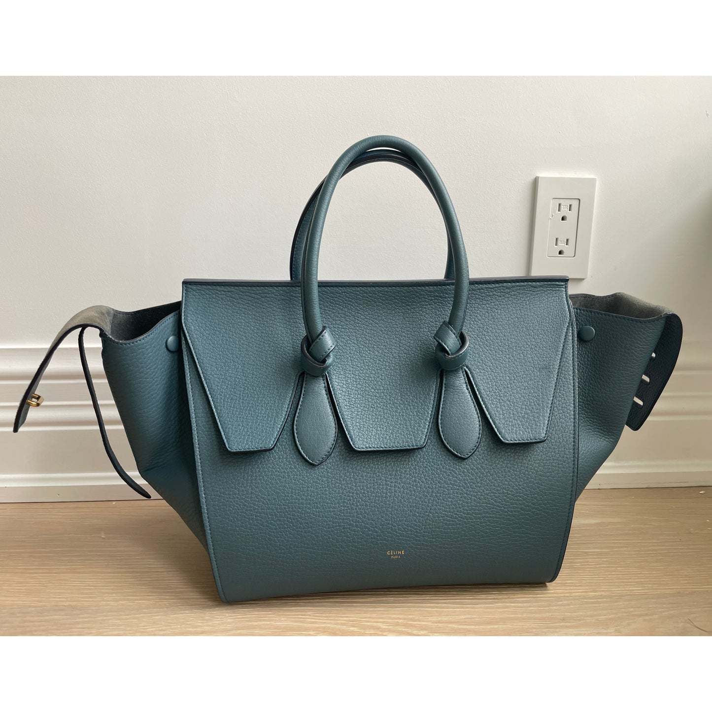 Celine Small Tie Knot Phantom Bag in "Denim"