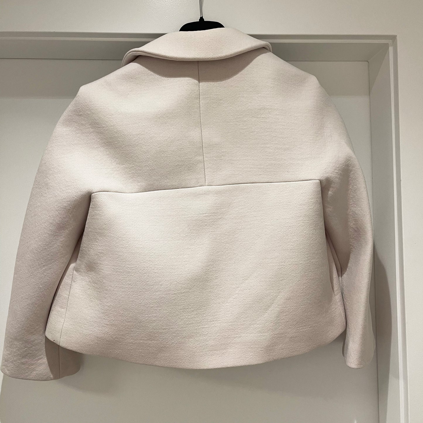 Chloe Ivory Wool Cropped Jacket, size 38 (size small)