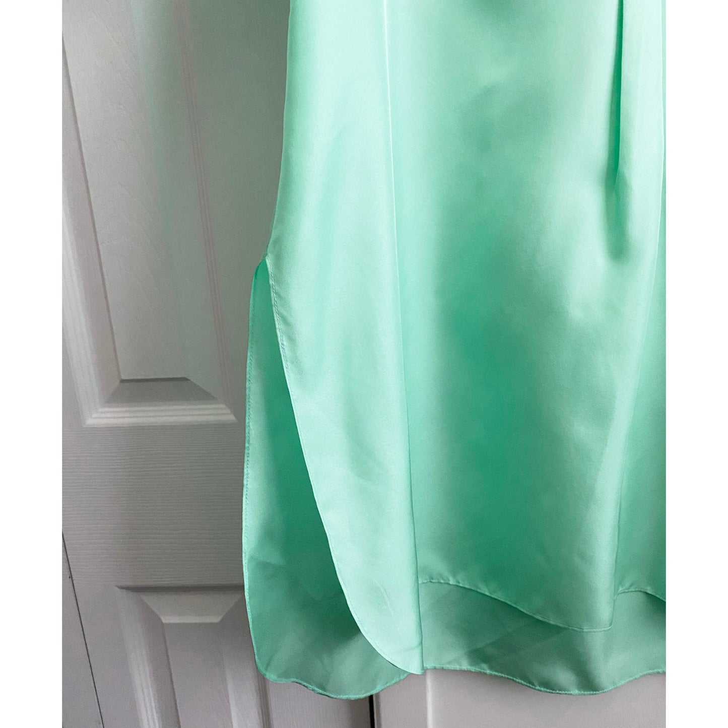 Chris Benz Turquoise Silk Tunic, Size 8