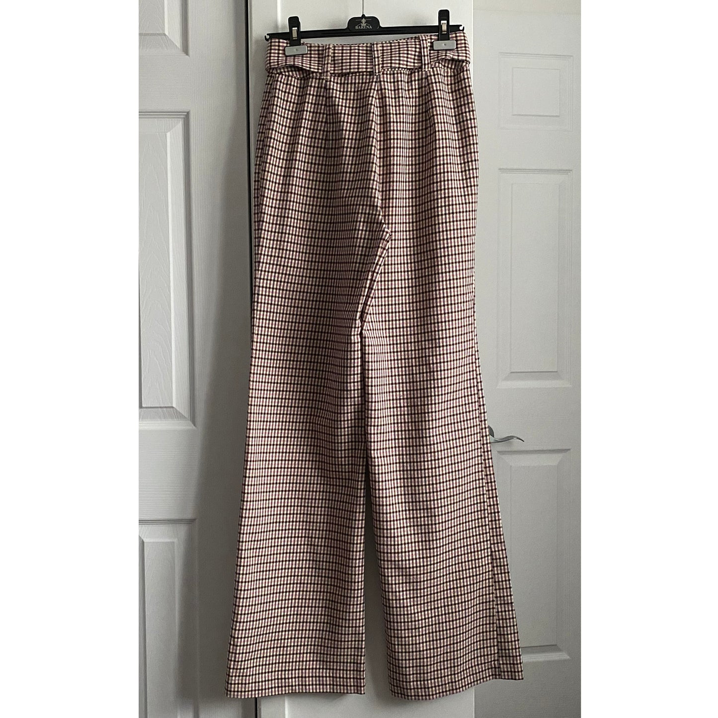 Pantalon large à carreaux Cinq a Sept « Eliza », taille 2