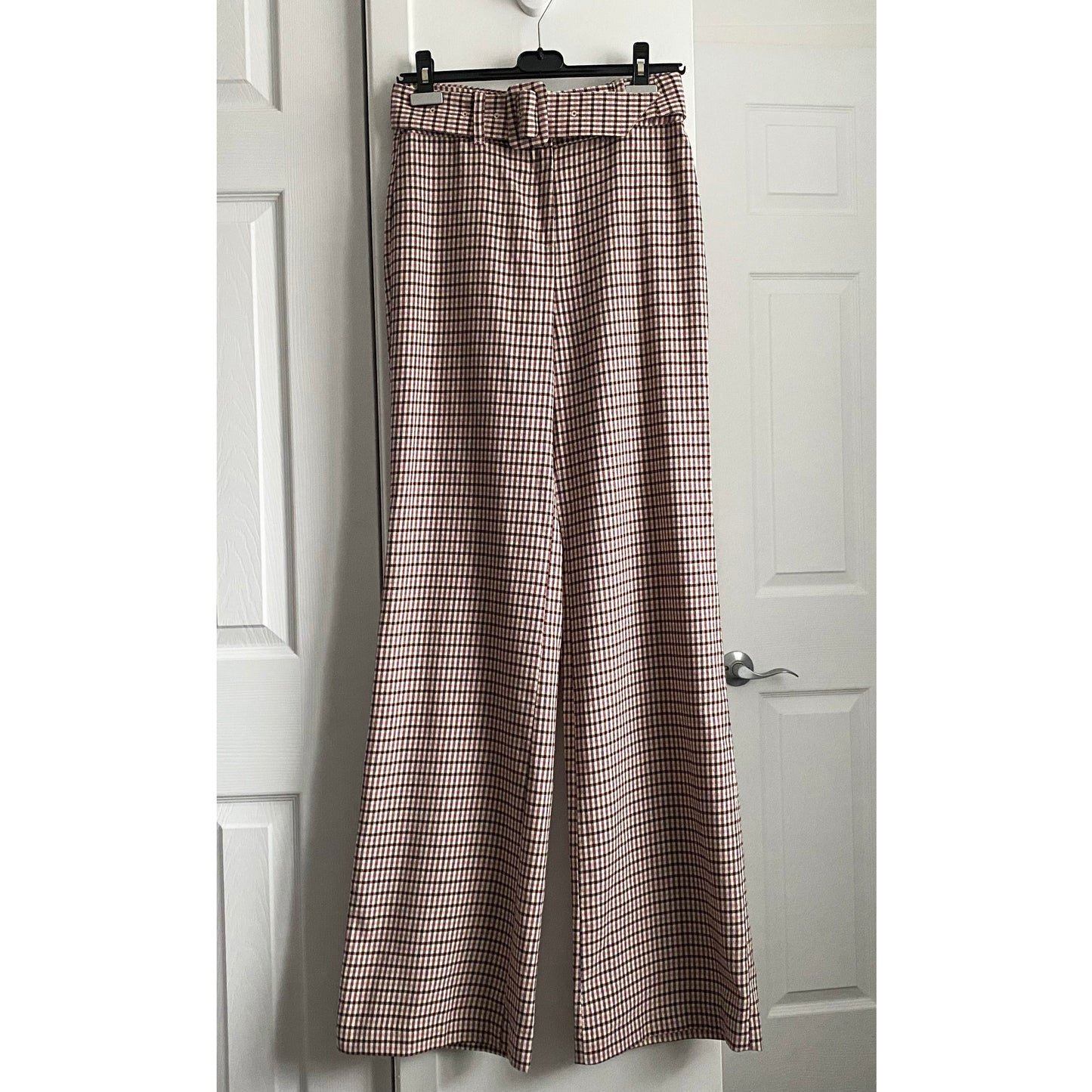 Pantalon large à carreaux Cinq a Sept « Eliza », taille 2