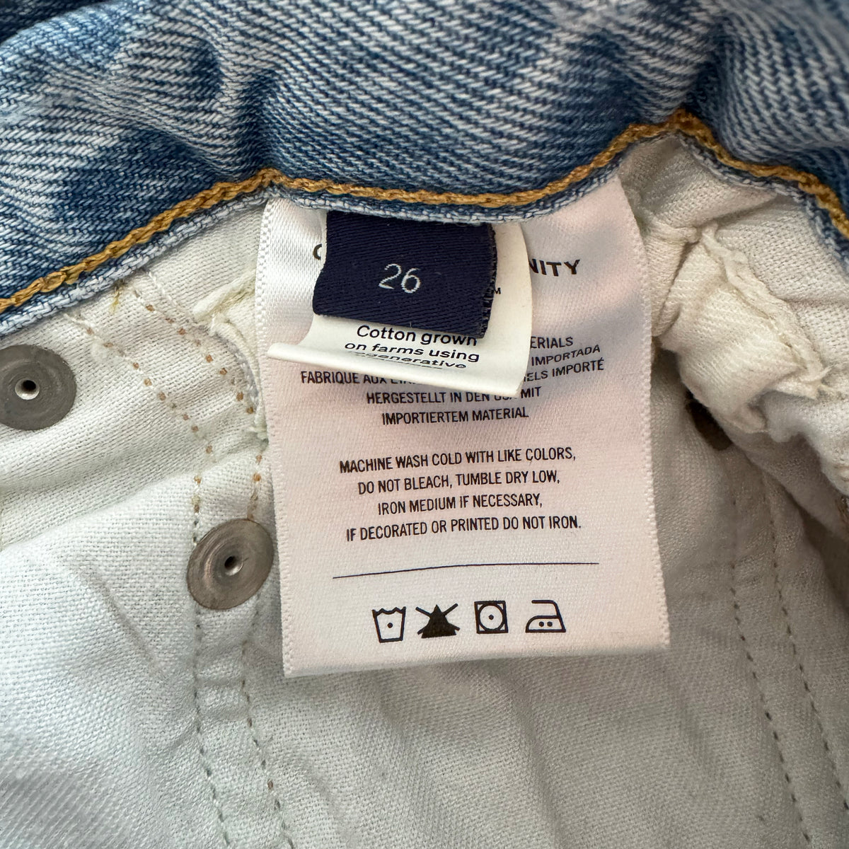 Citizens of Humanity "Gwendoline" Scrunch Jeans in "Dakota", size 26 ** HEMMED **