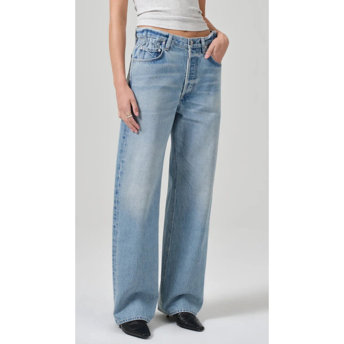 Citizens of Humanity "Gwendoline" Scrunch Jeans in "Dakota", size 26 ** HEMMED **