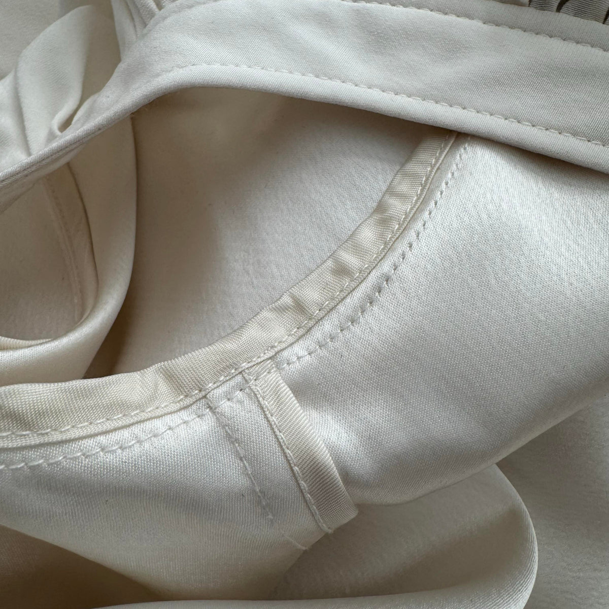 CO Crepe Long Sleeve Blouse with Bow Back, size Large