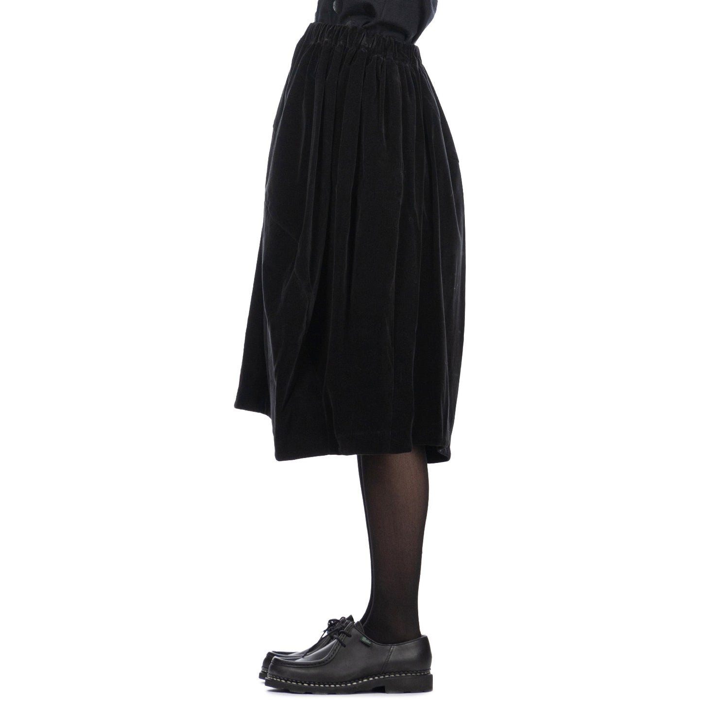Comme des Garcons Cotton Velveteen Skirt in Black, size XS