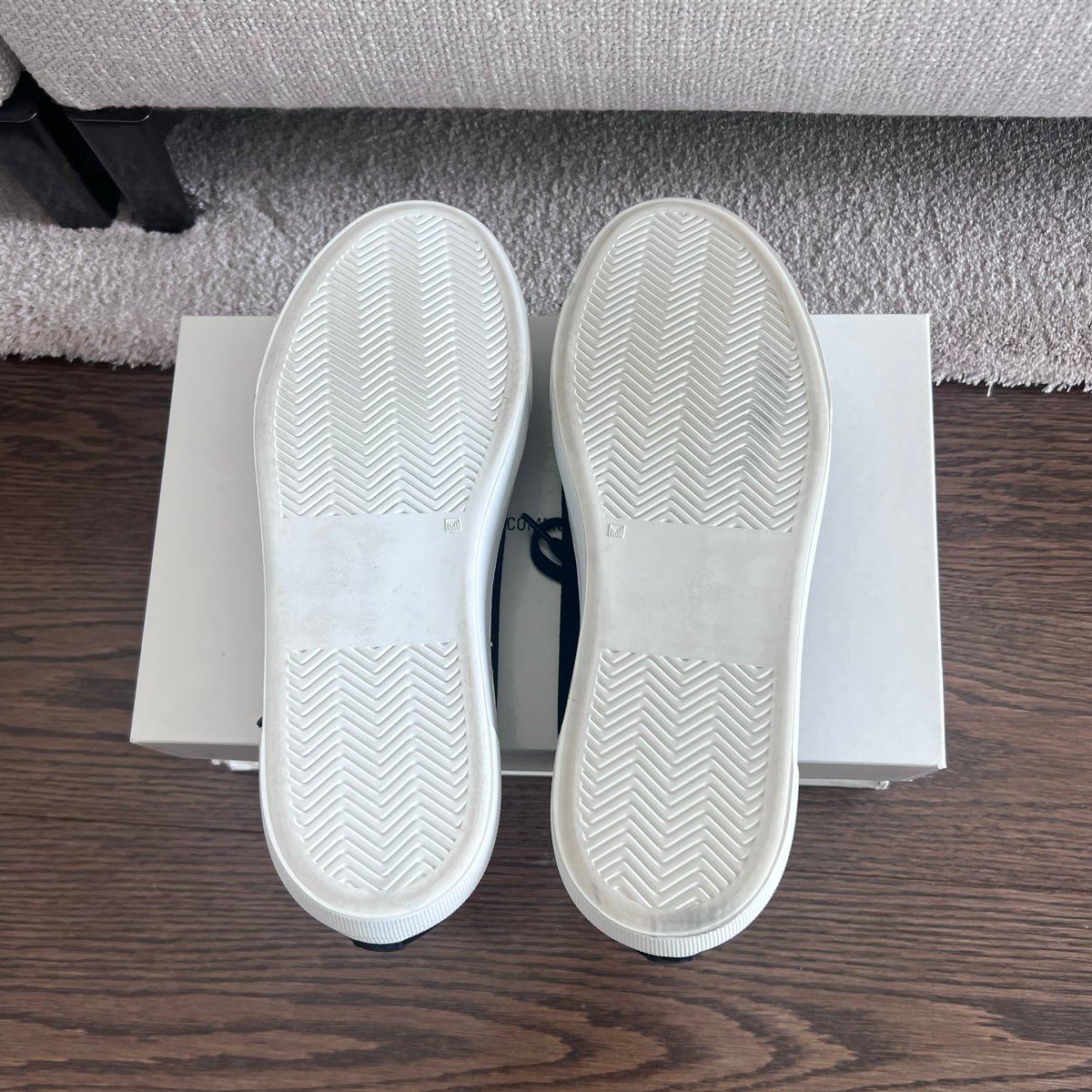 Woman by Common Projects Tournament Super Low with Shearling in Black, size 40