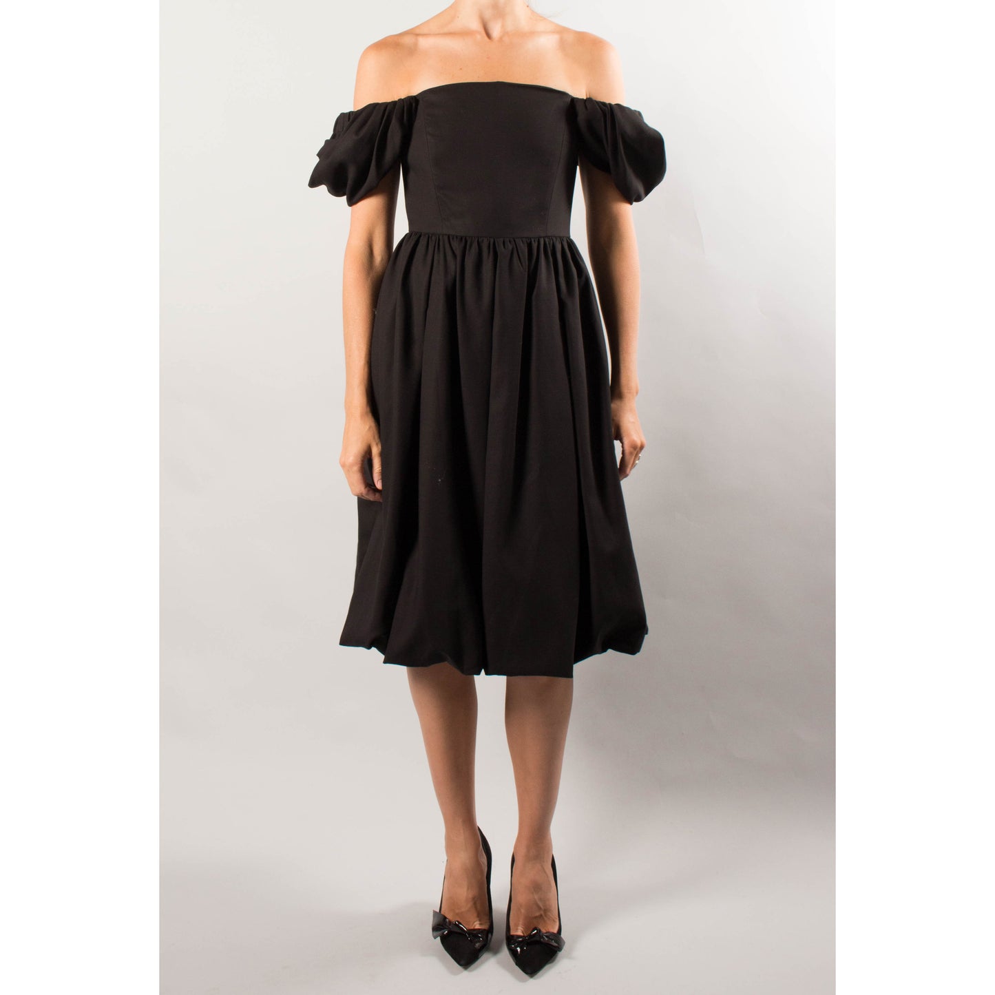 CO Off-the-Shoulder Dress in Black, size Large (fits like size Medium)