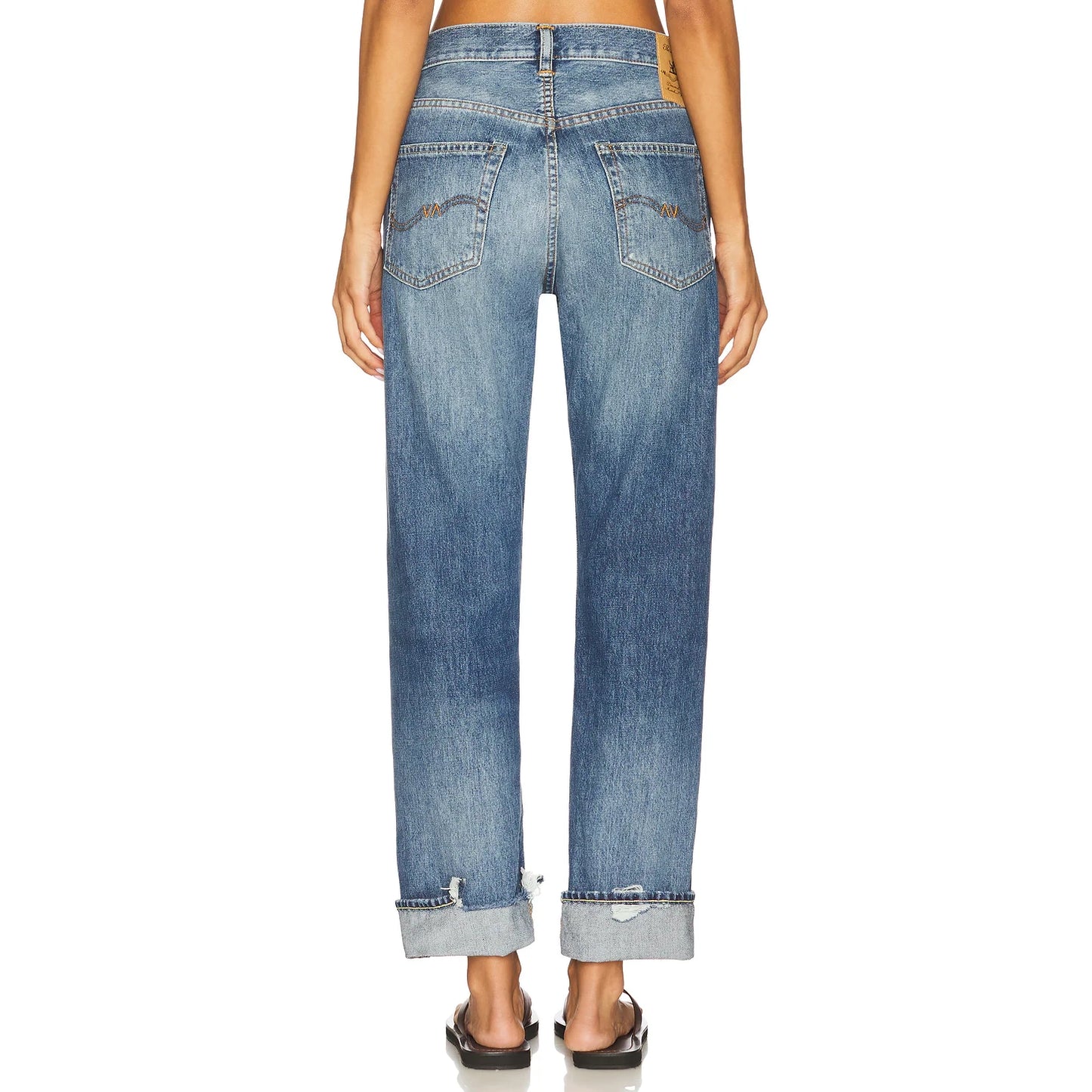 Denimist “Lucy” boyfriend in Fenmore Blue, size 25 (fits 26)