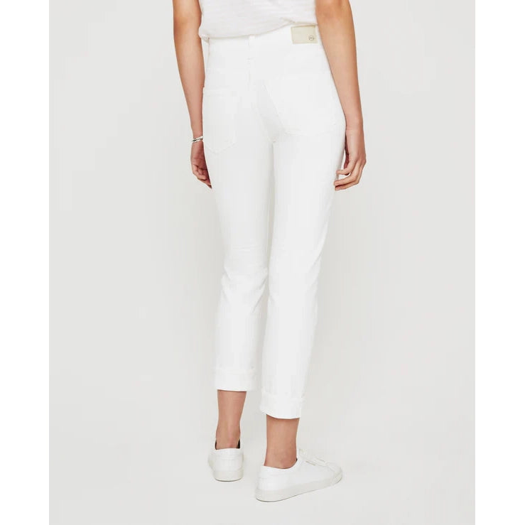 AG "Ex-Boyfriend Slim" Slouchy Jeans in White, size 25