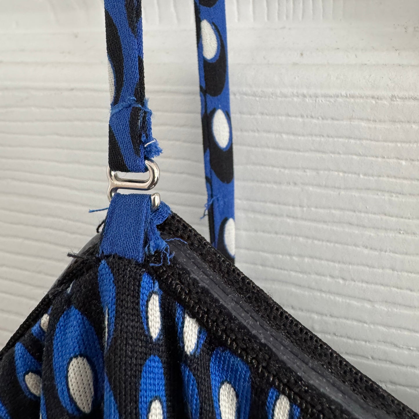 Robe longue imprimée bleue DVF, taille 10