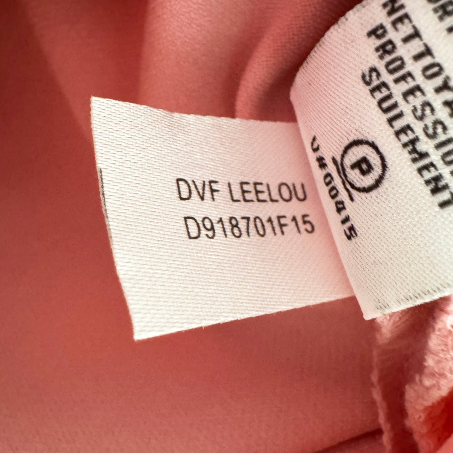 Diane Von Furstenberg "Leelou" Dress in Pink, size 4