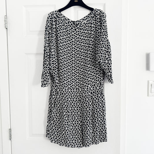 DVF "Soleil" Printed Crepe Romper, size 8