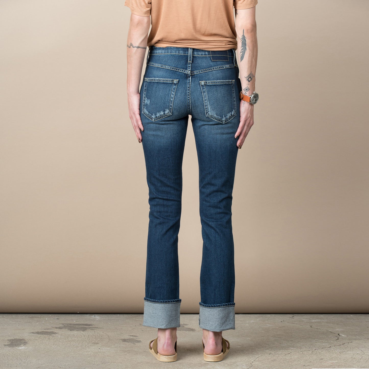 AMO “Darlin” skinny jean in “sweetheart” blue, size 27